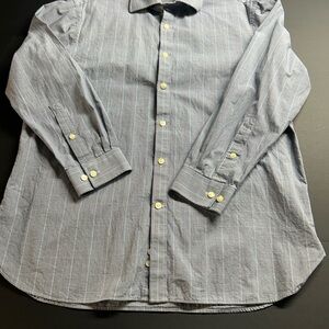 Michael Kors Gray Striped Dress Shirt‎ Slim Fit 16-16  1/2, 32/33
